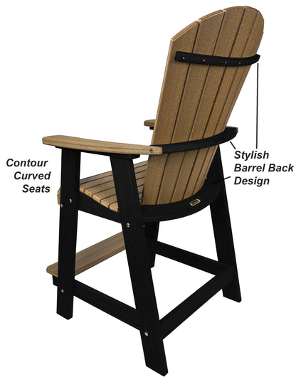 5-Piece Oceanview Adirondack Counter Set