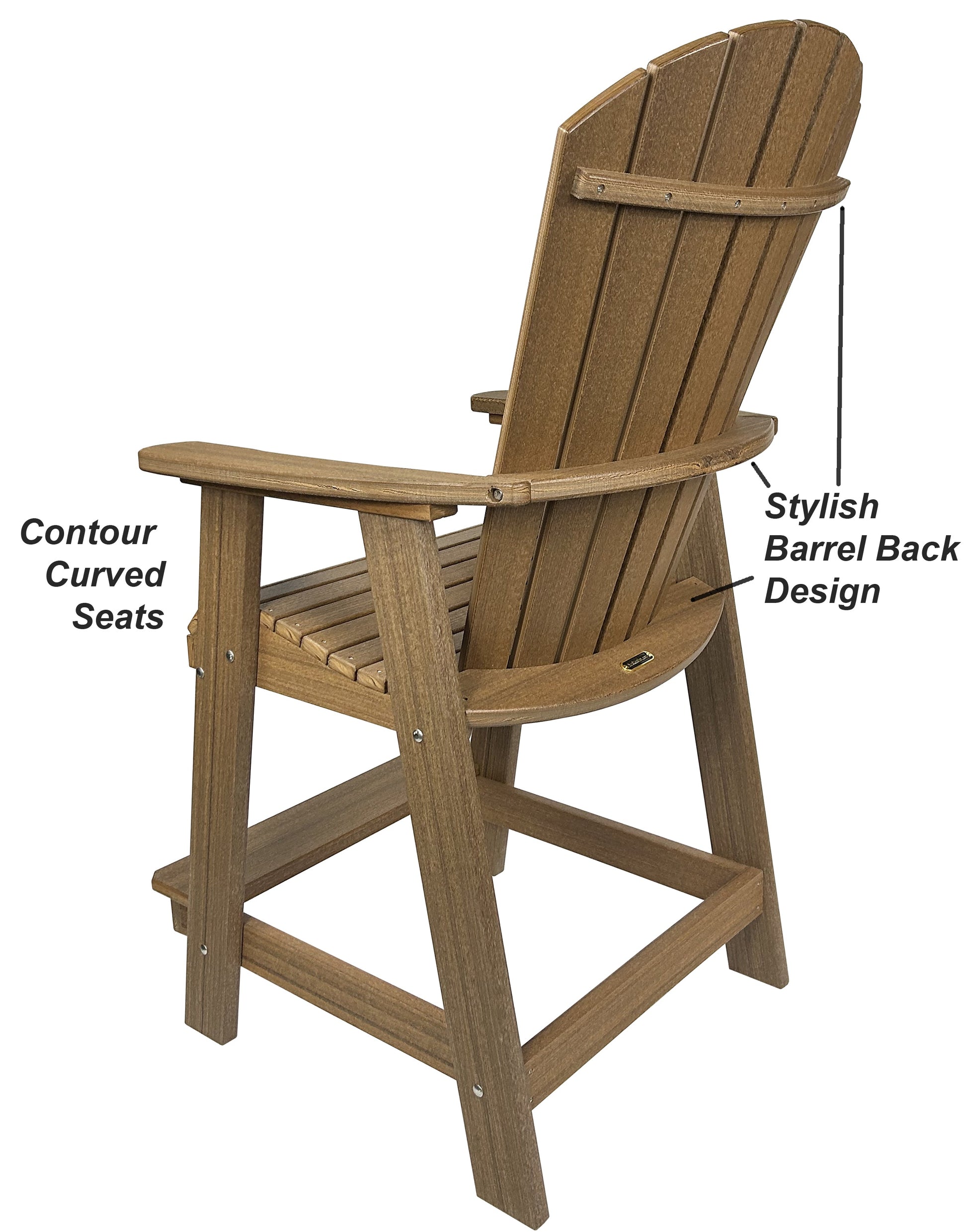 5-Piece Oceanview Adirondack Counter Set