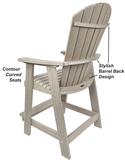 5-Piece Oceanview Adirondack Counter Set