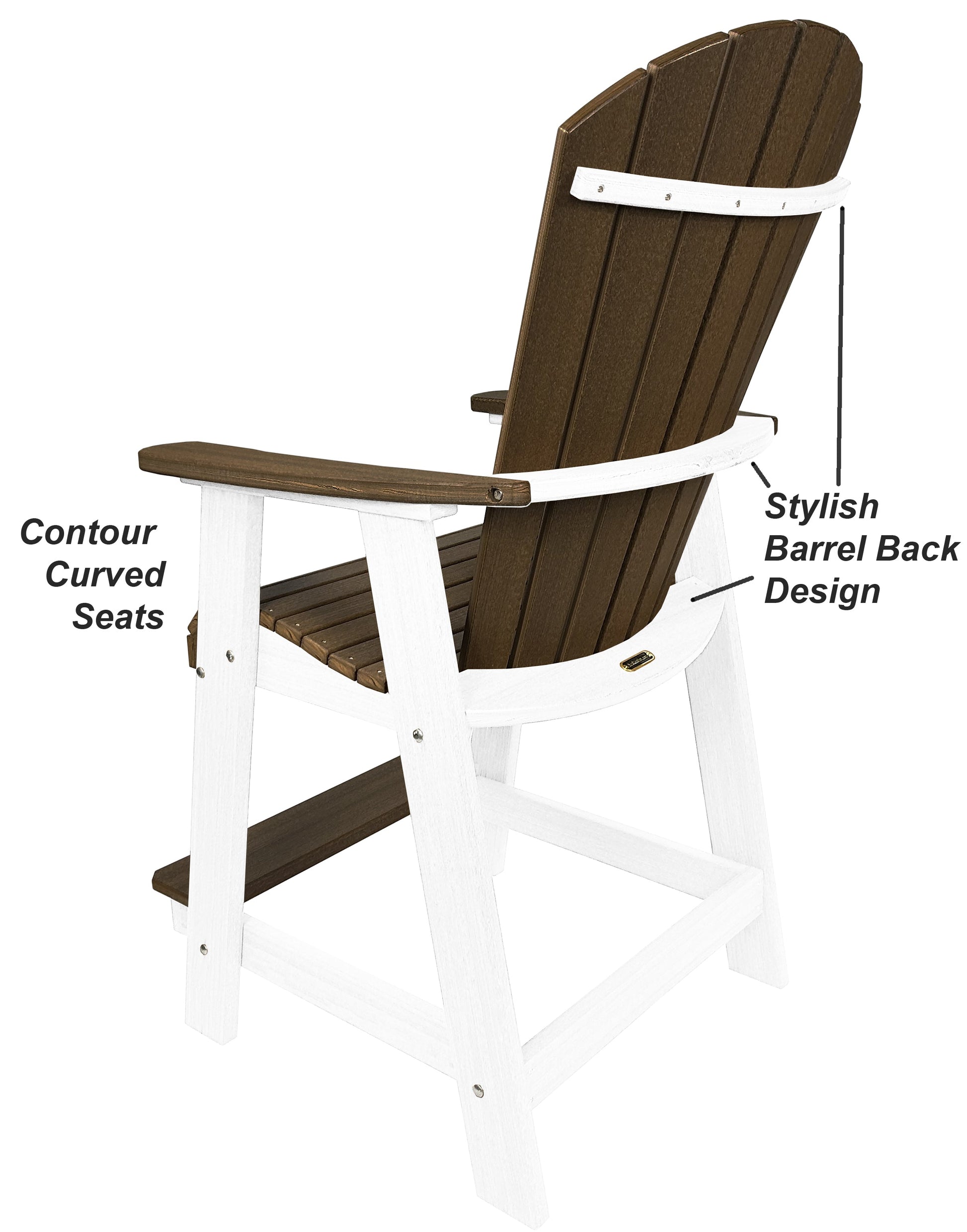 5-Piece Oceanview Adirondack Counter Set