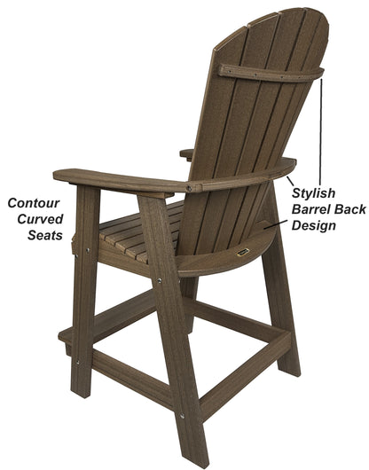 5-Piece Oceanview Adirondack Counter Set
