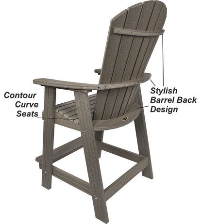 5-Piece Oceanview Adirondack Counter Set