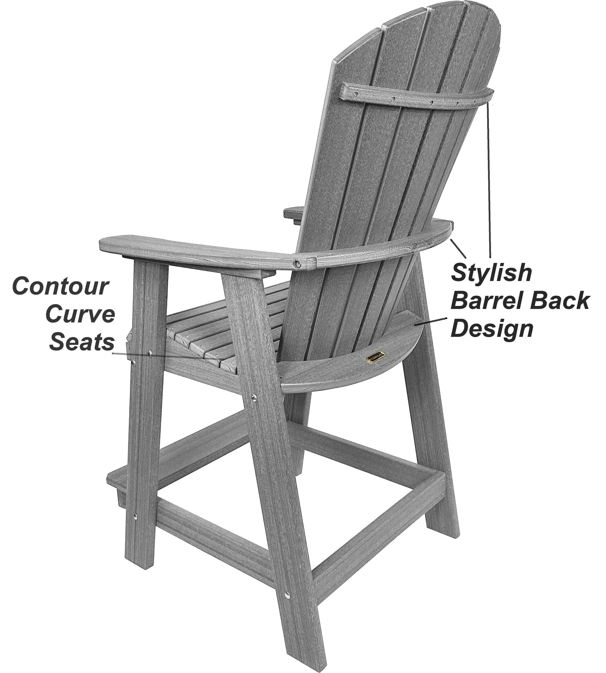 5-Piece Oceanview Adirondack Counter Set