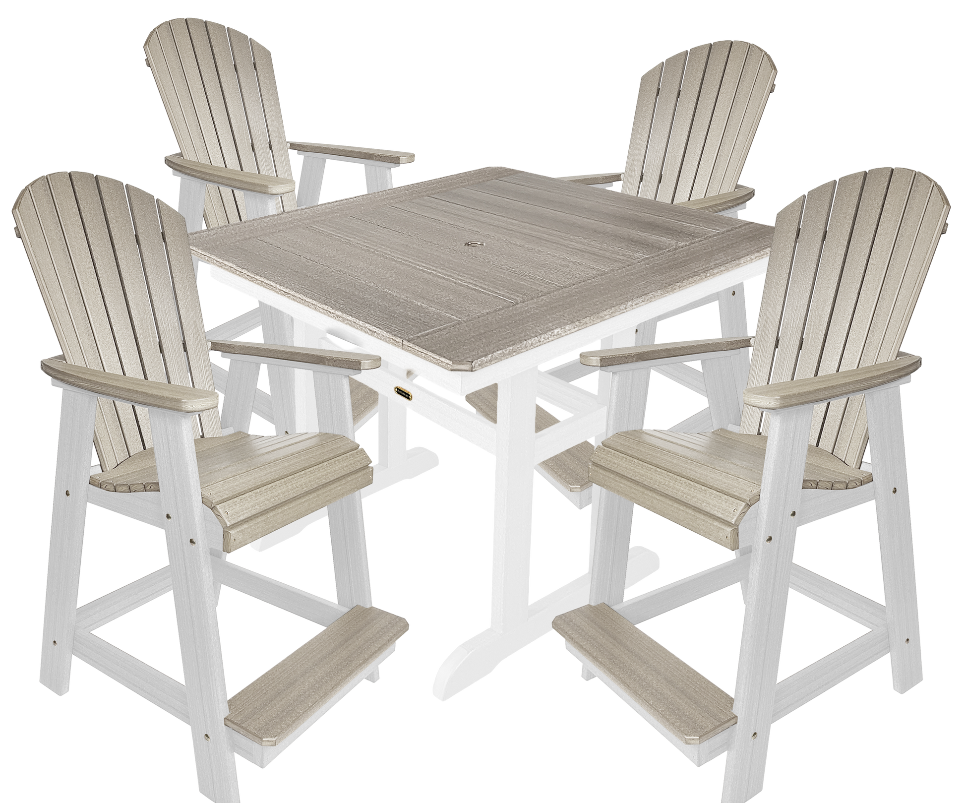 5-Piece Oceanview Adirondack Counter Set