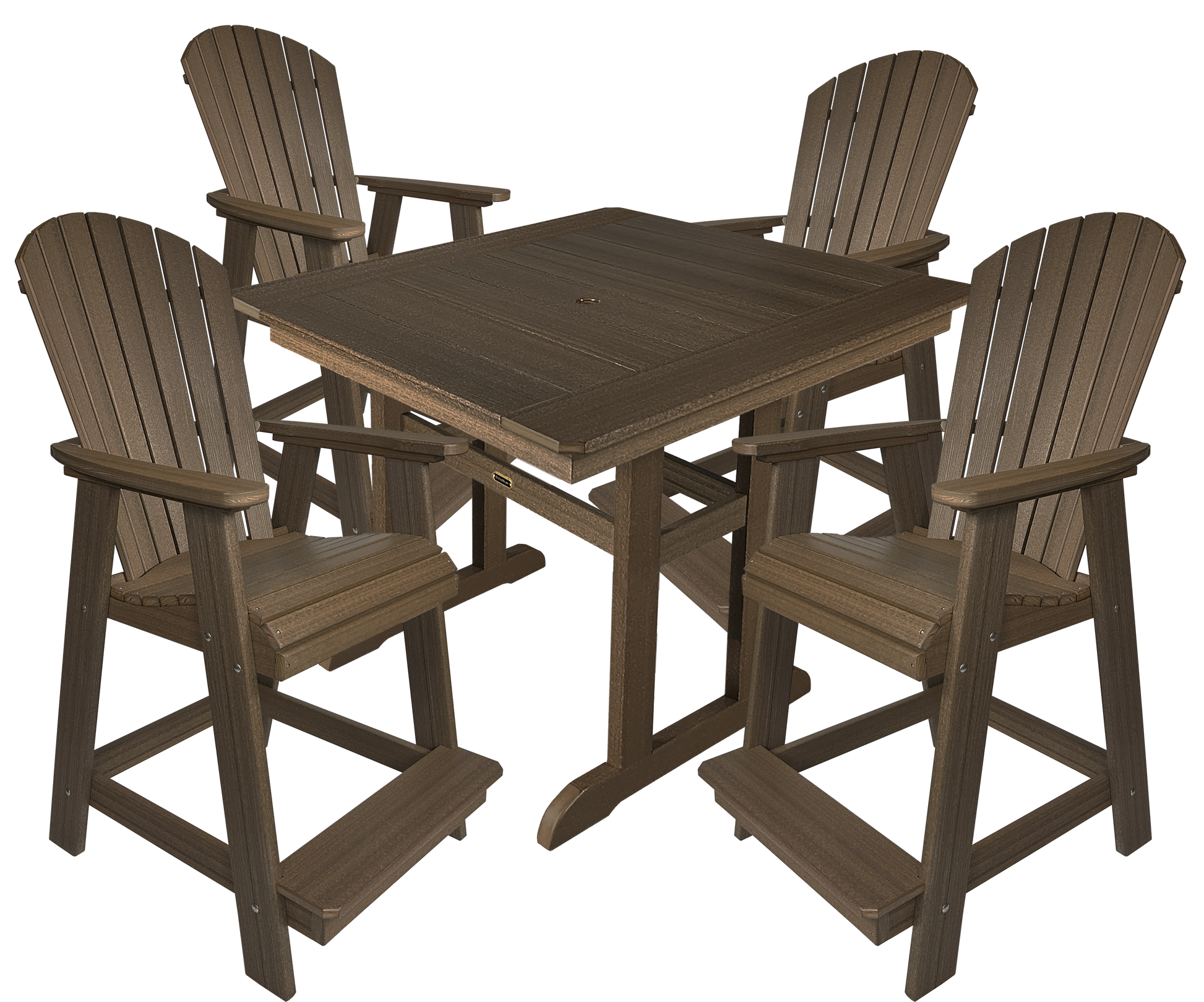 5-Piece Oceanview Adirondack Counter Set
