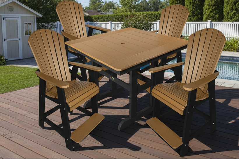 5-Piece Oceanview Adirondack Counter Set