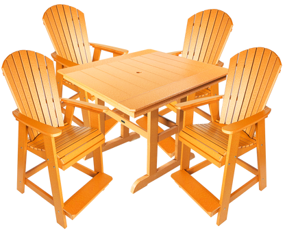 5-Piece Oceanview Adirondack Counter Set
