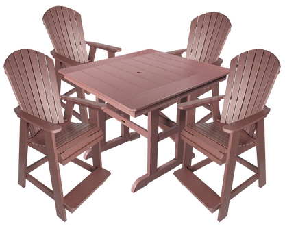 5-Piece Oceanview Adirondack Counter Set