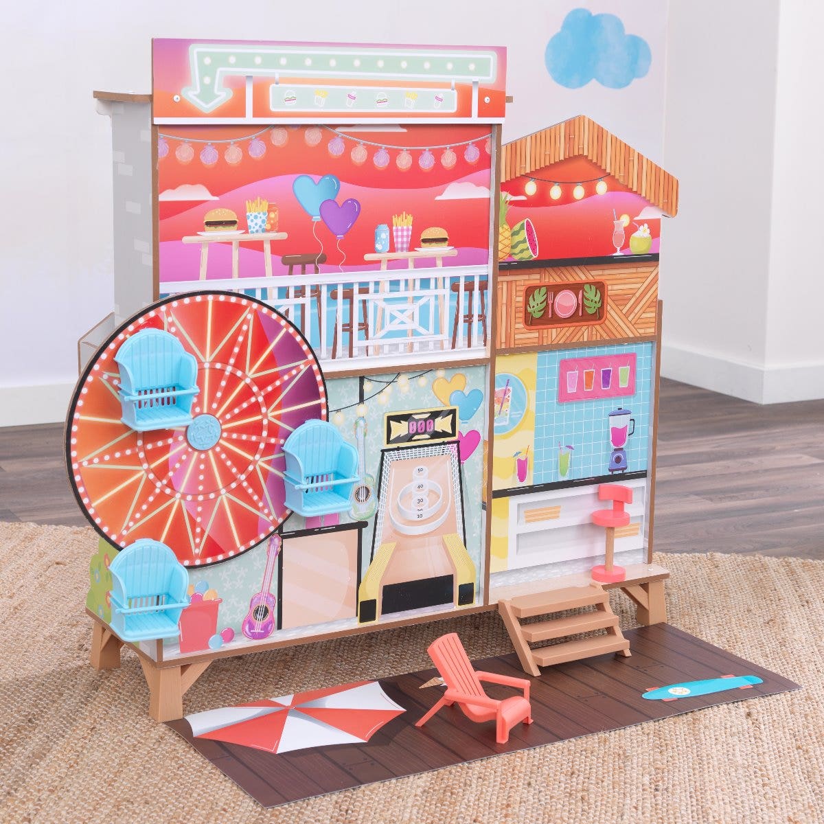 Ferris Wheel Fun Beach House Dollhouse