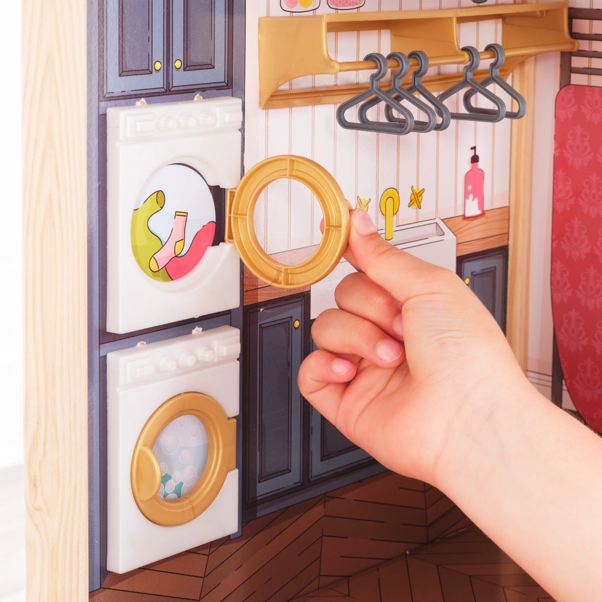 Secret Reveal Wooden Mansion Dollhouse