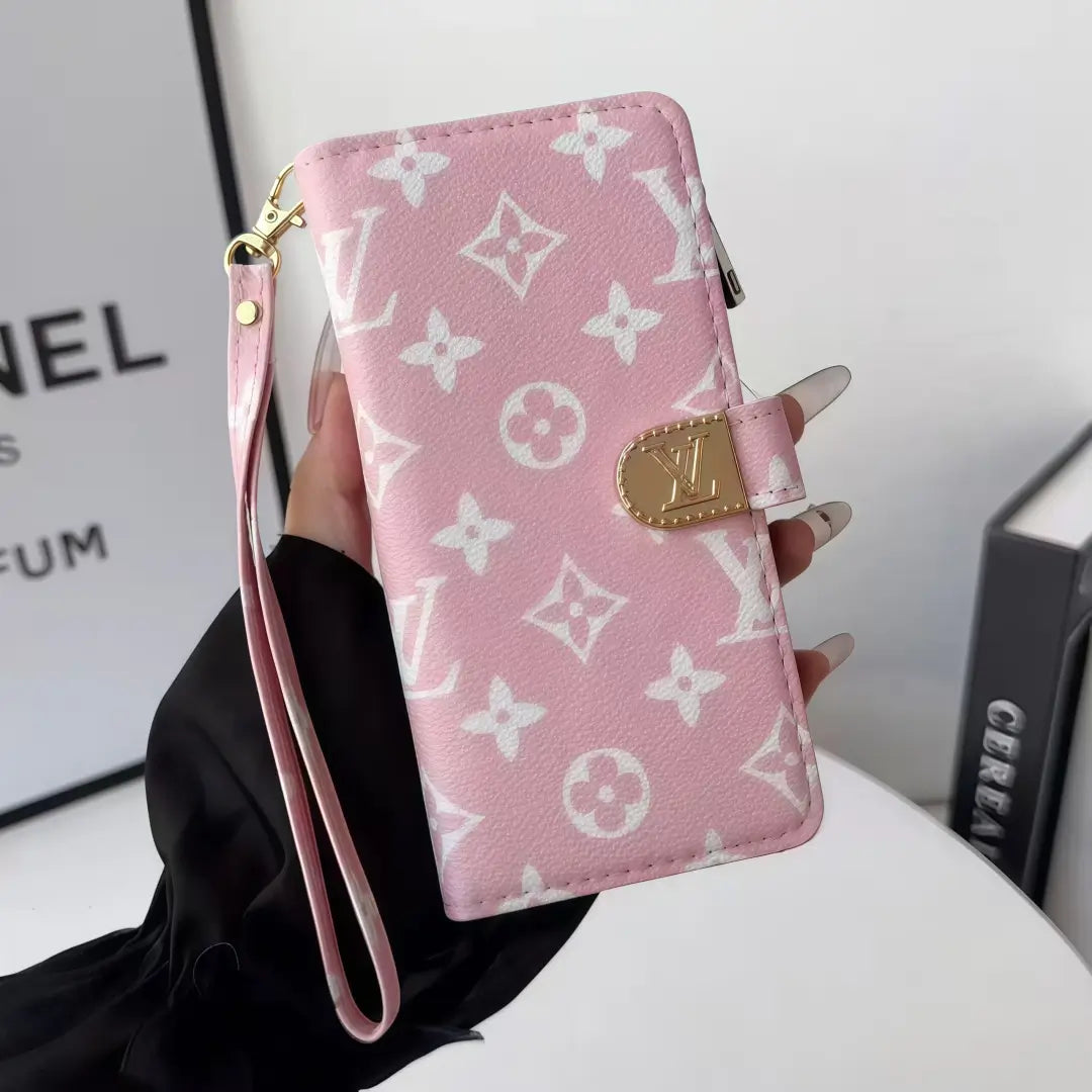 Classic Monogram Leather iPhone Wallet Case