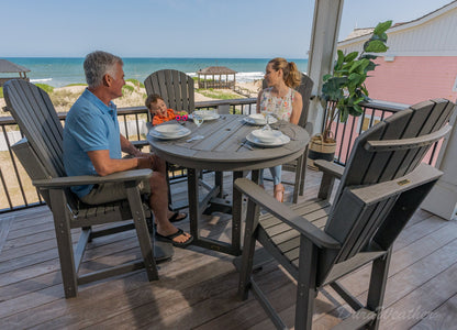 5-Piece Classic Adirondack Counter Height Dining Table Set
