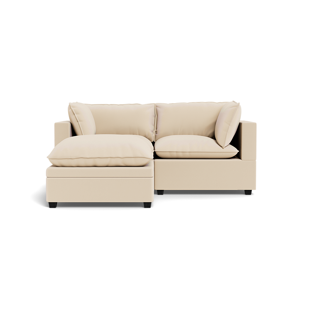 Kova Pillow Cushion Sofa 86" + Ottoman