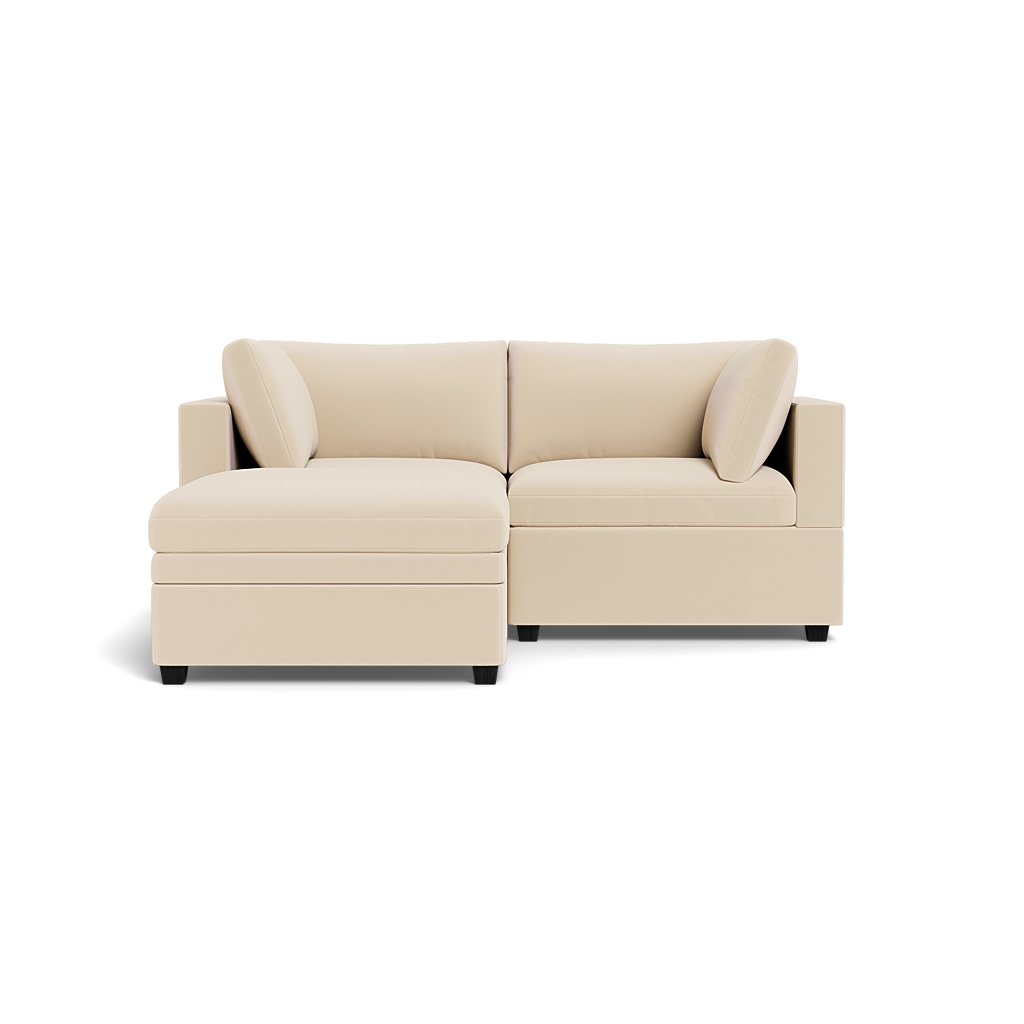 Kova Box Cushion Sofa 86" + Ottoman