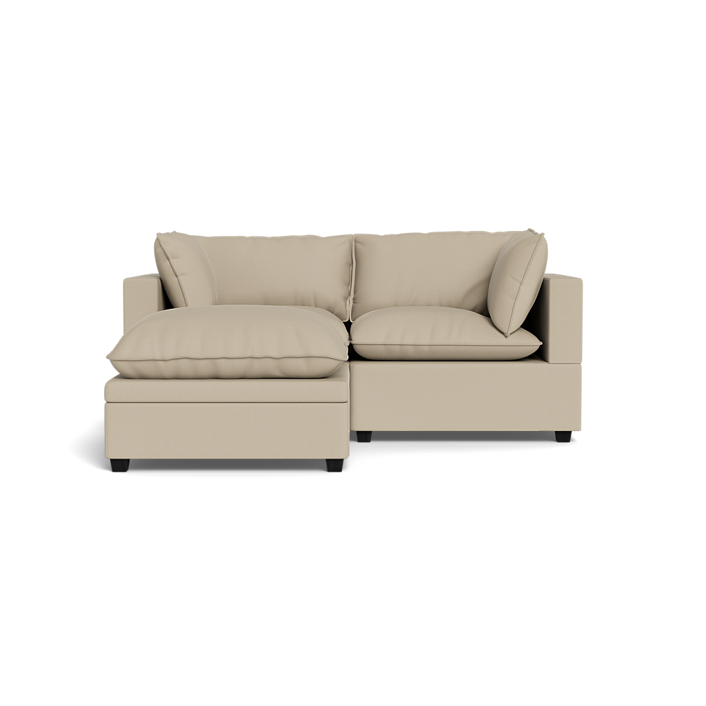 Kova Pillow Cushion Sofa 86" + Ottoman
