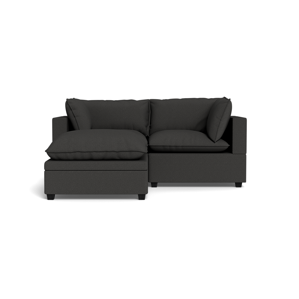 Kova Pillow Cushion Sofa 86" + Ottoman