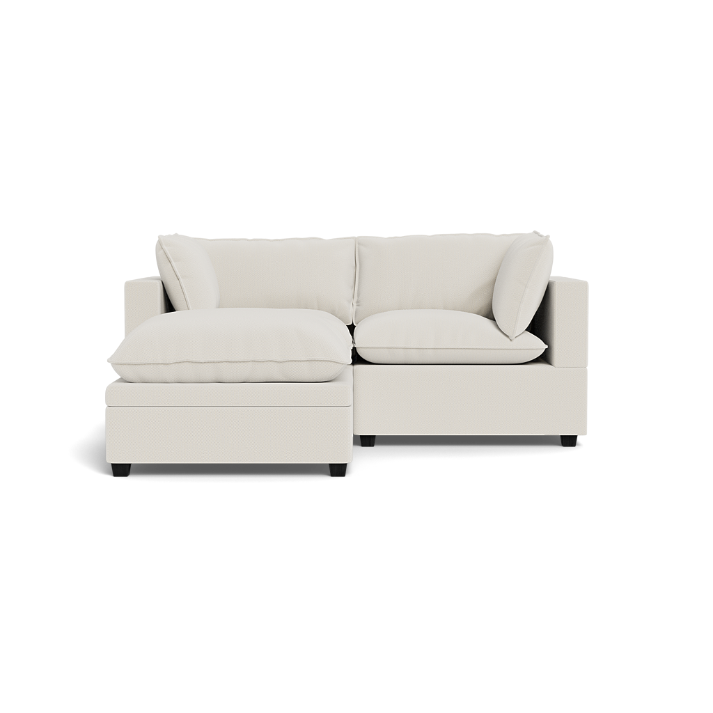 Kova Pillow Cushion Sofa 86" + Ottoman