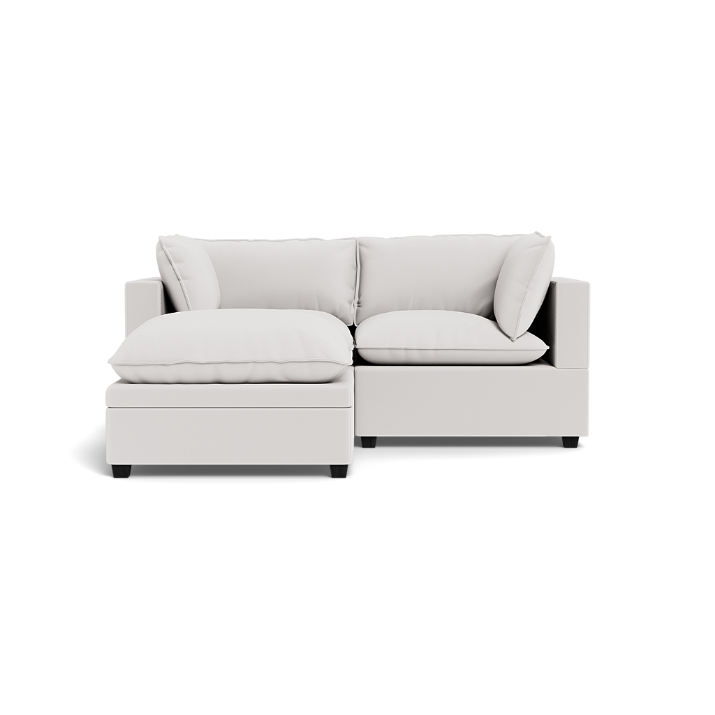 Kova Pillow Cushion Sofa 86" + Ottoman