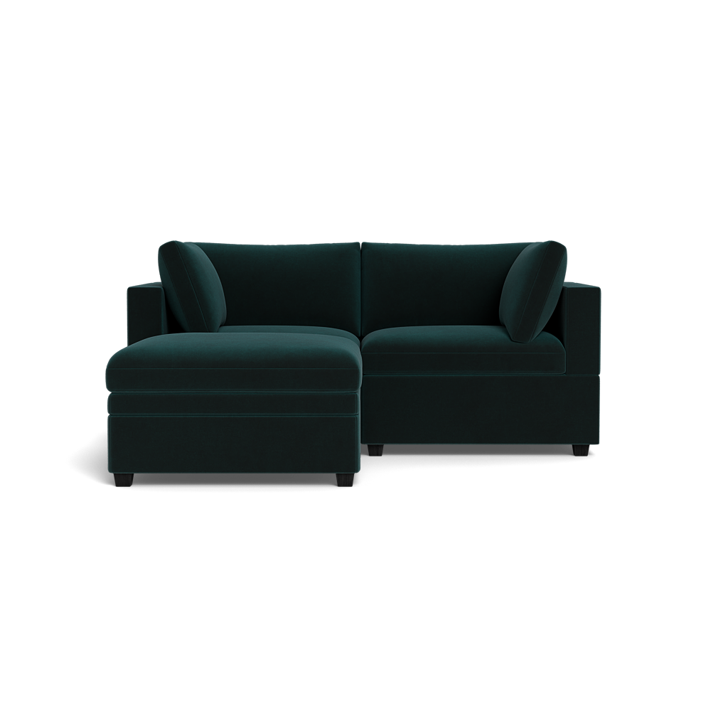 Kova Box Cushion Sofa 86" + Ottoman