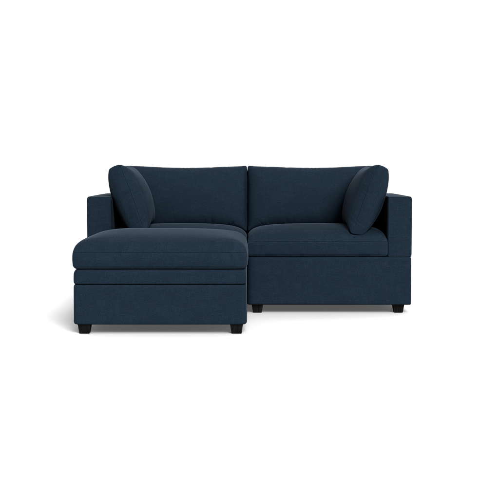 Kova Box Cushion Sofa 86" + Ottoman