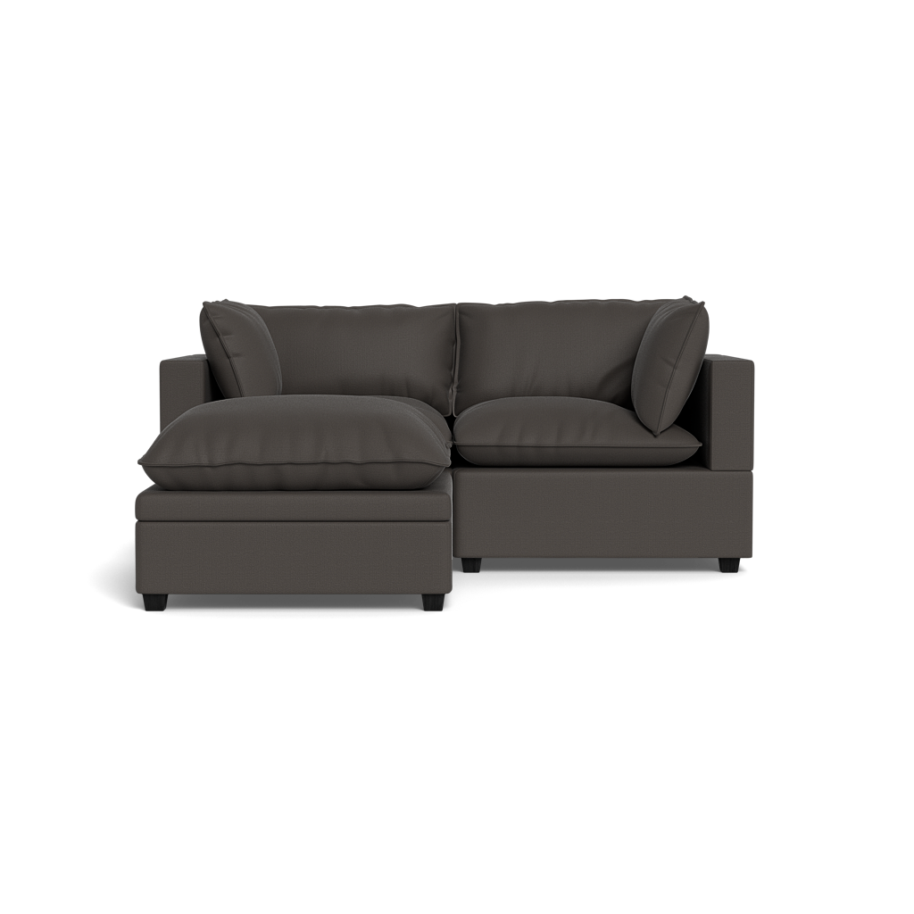Kova Pillow Cushion Sofa 86" + Ottoman