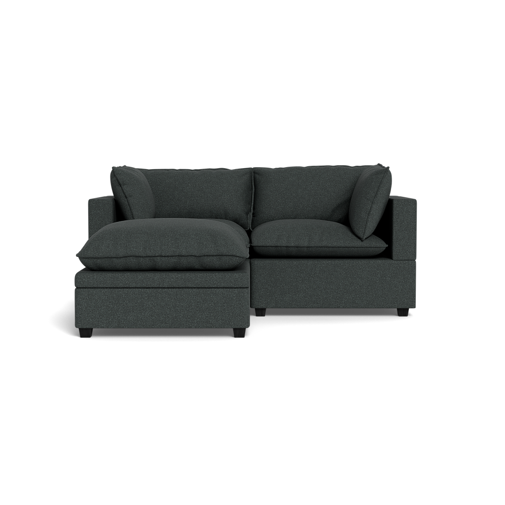 Kova Pillow Cushion Sofa 86" + Ottoman
