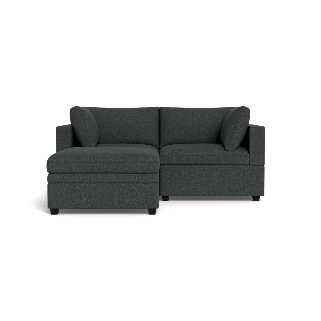 Kova Box Cushion Sofa 86" + Ottoman