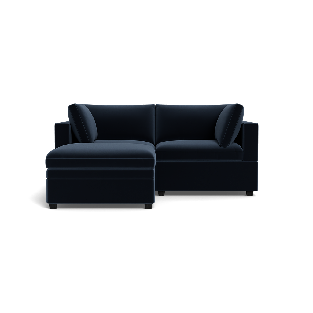 Kova Box Cushion Sofa 86" + Ottoman