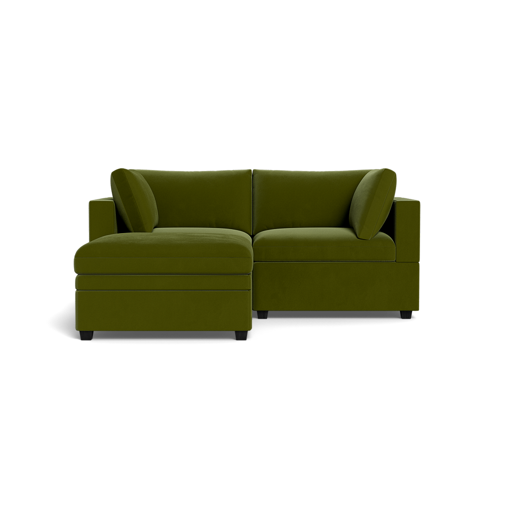 Kova Box Cushion Sofa 86" + Ottoman