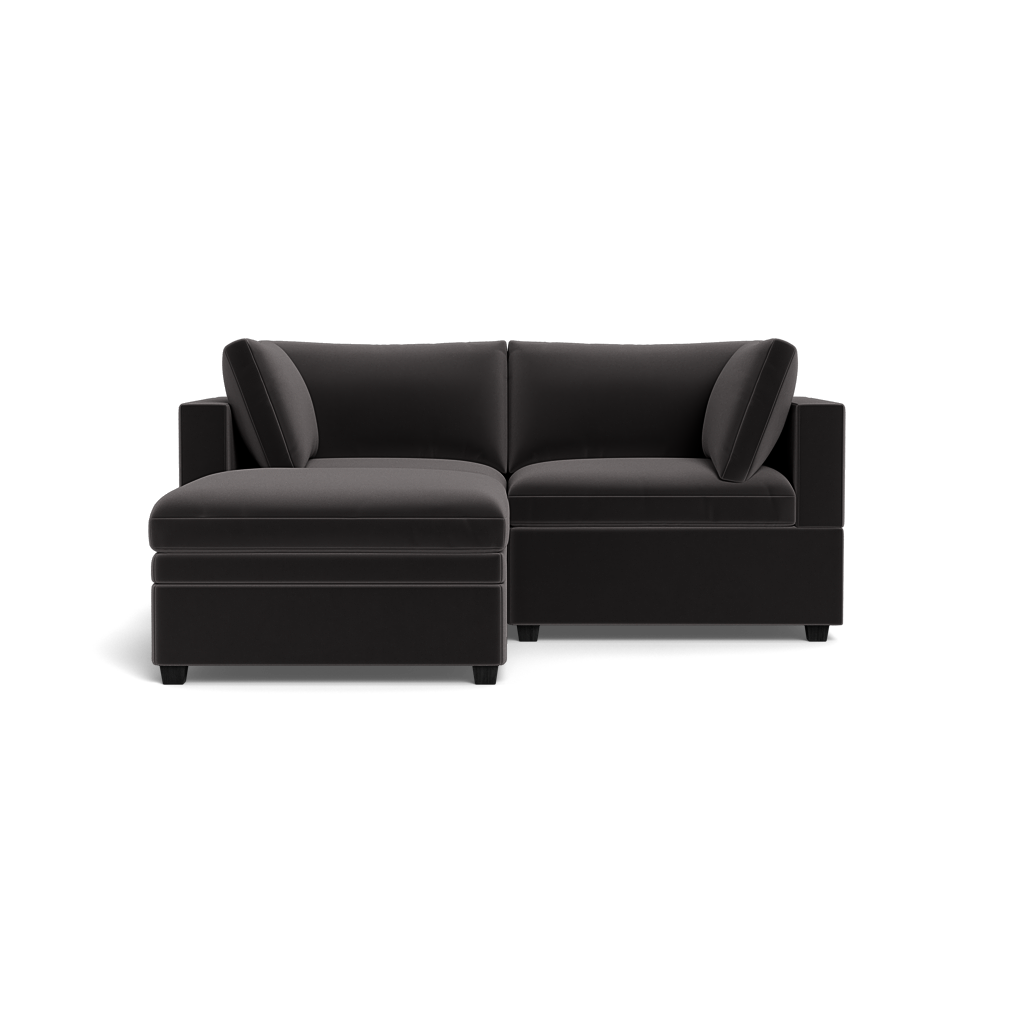 Kova Box Cushion Sofa 86" + Ottoman
