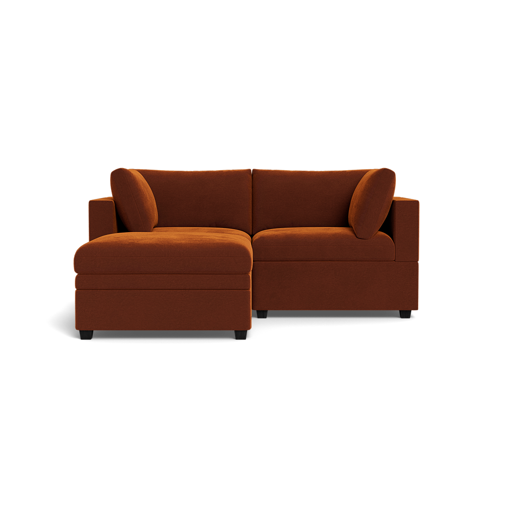Kova Box Cushion Sofa 86" + Ottoman