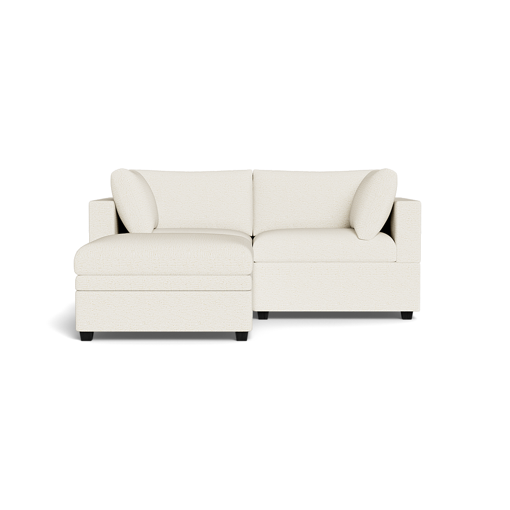Kova Box Cushion Sofa 86" + Ottoman