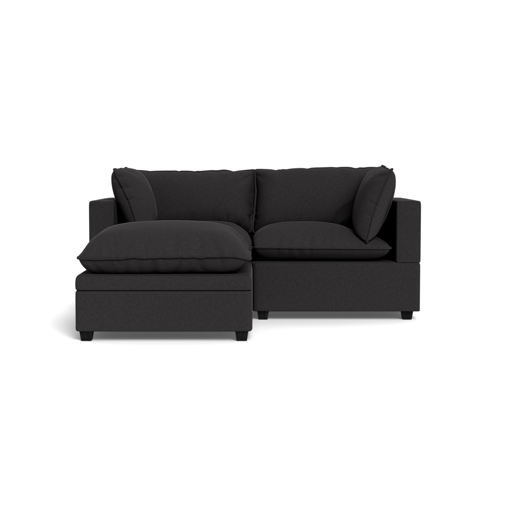 Kova Pillow Cushion Sofa 86" + Ottoman