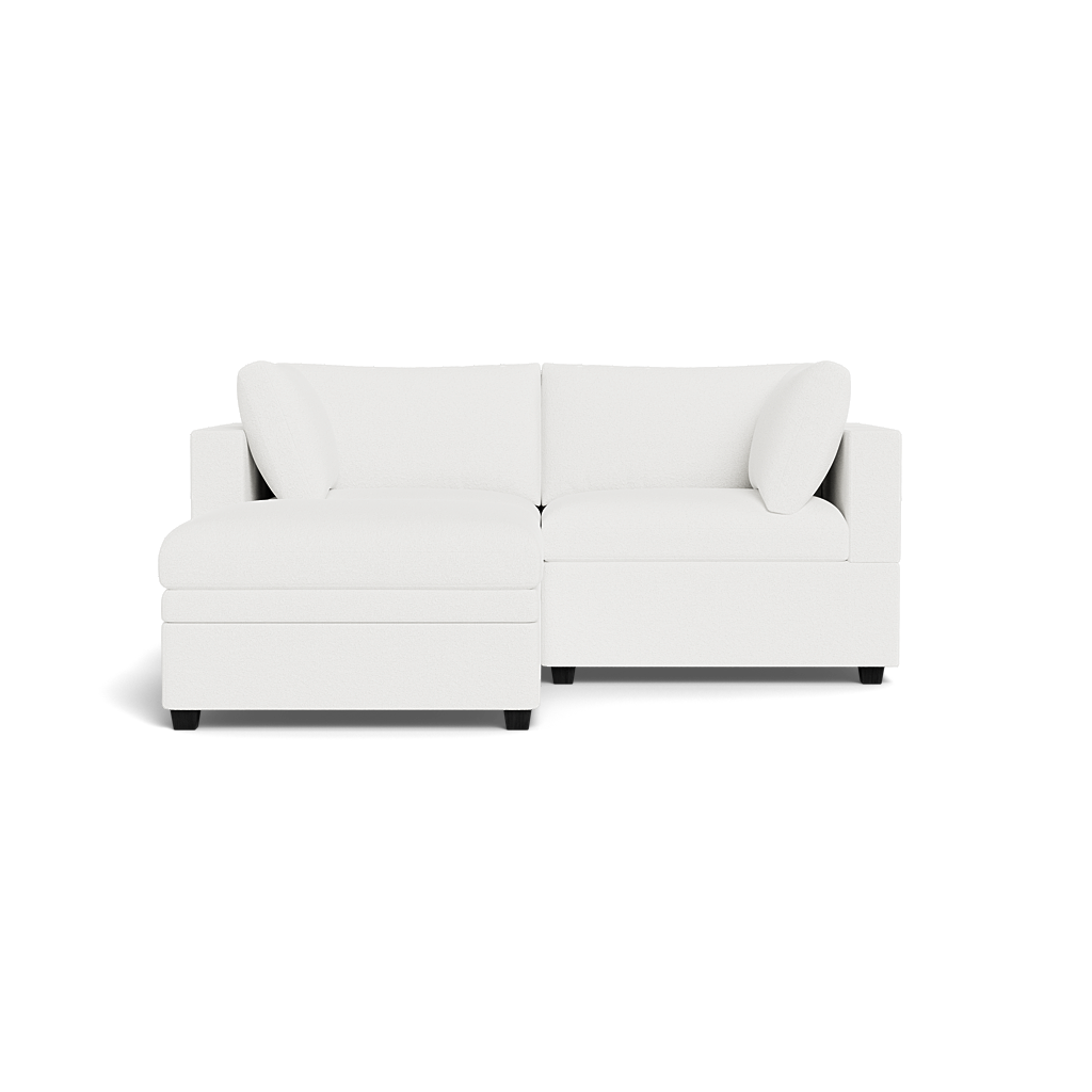 Kova Box Cushion Sofa 86" + Ottoman