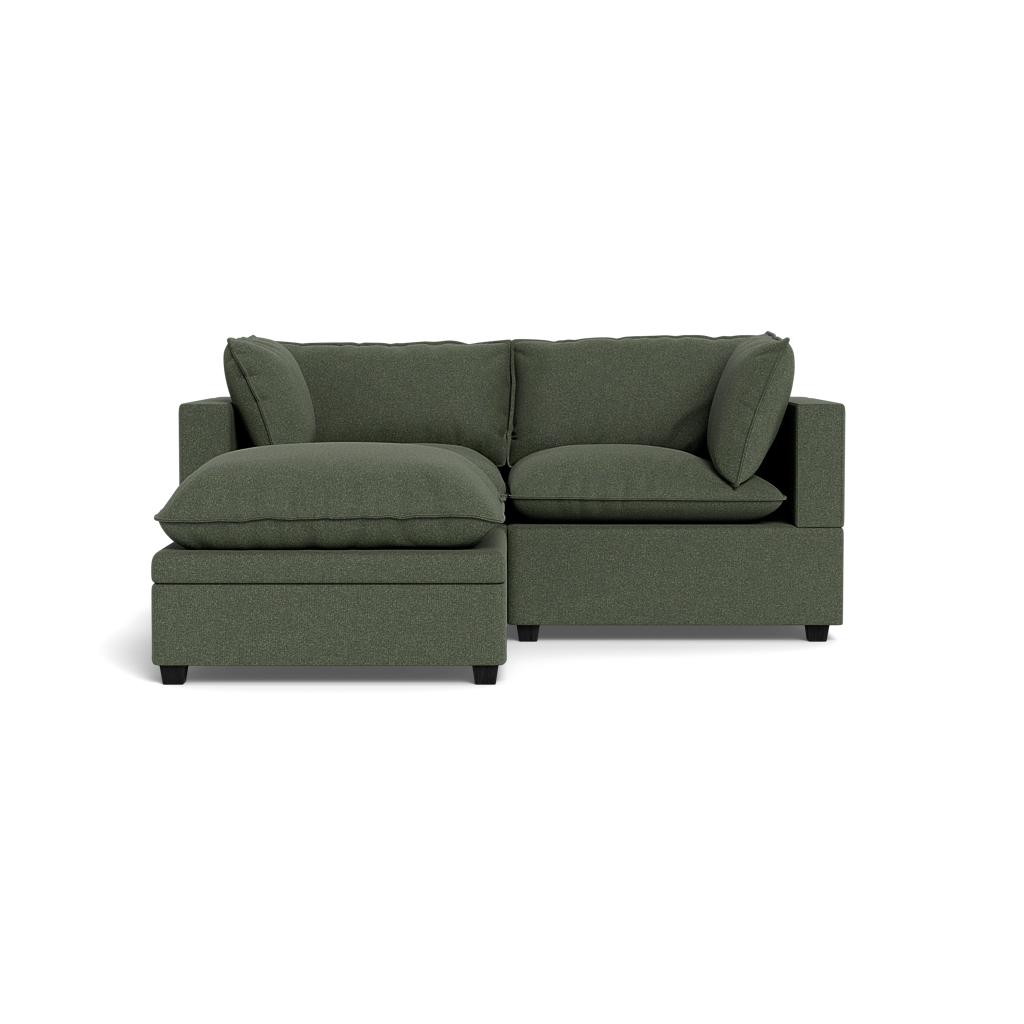 Kova Pillow Cushion Sofa 86" + Ottoman