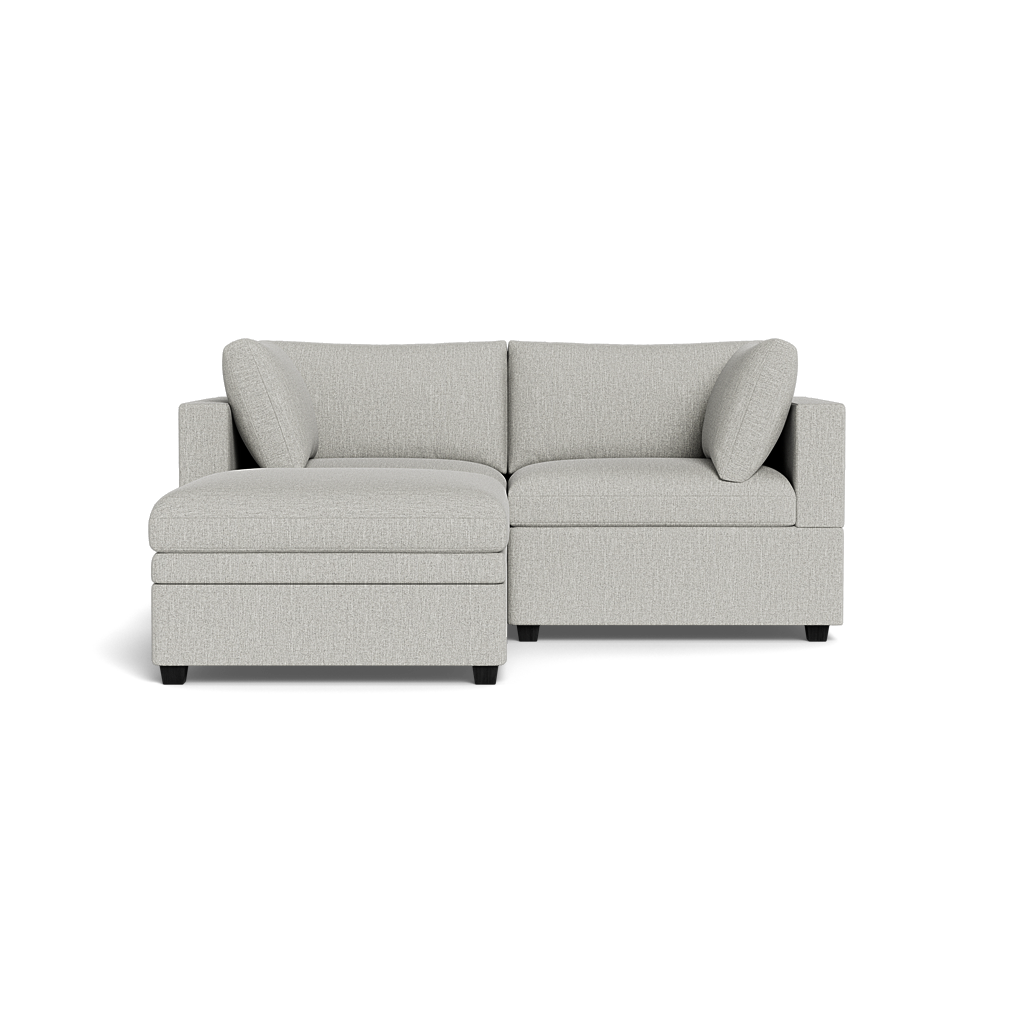Kova Box Cushion Sofa 86" + Ottoman