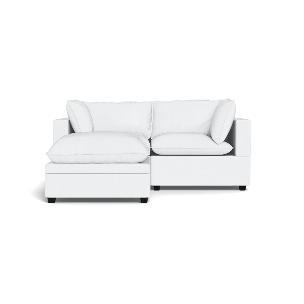 Kova Pillow Cushion Sofa 86" + Ottoman