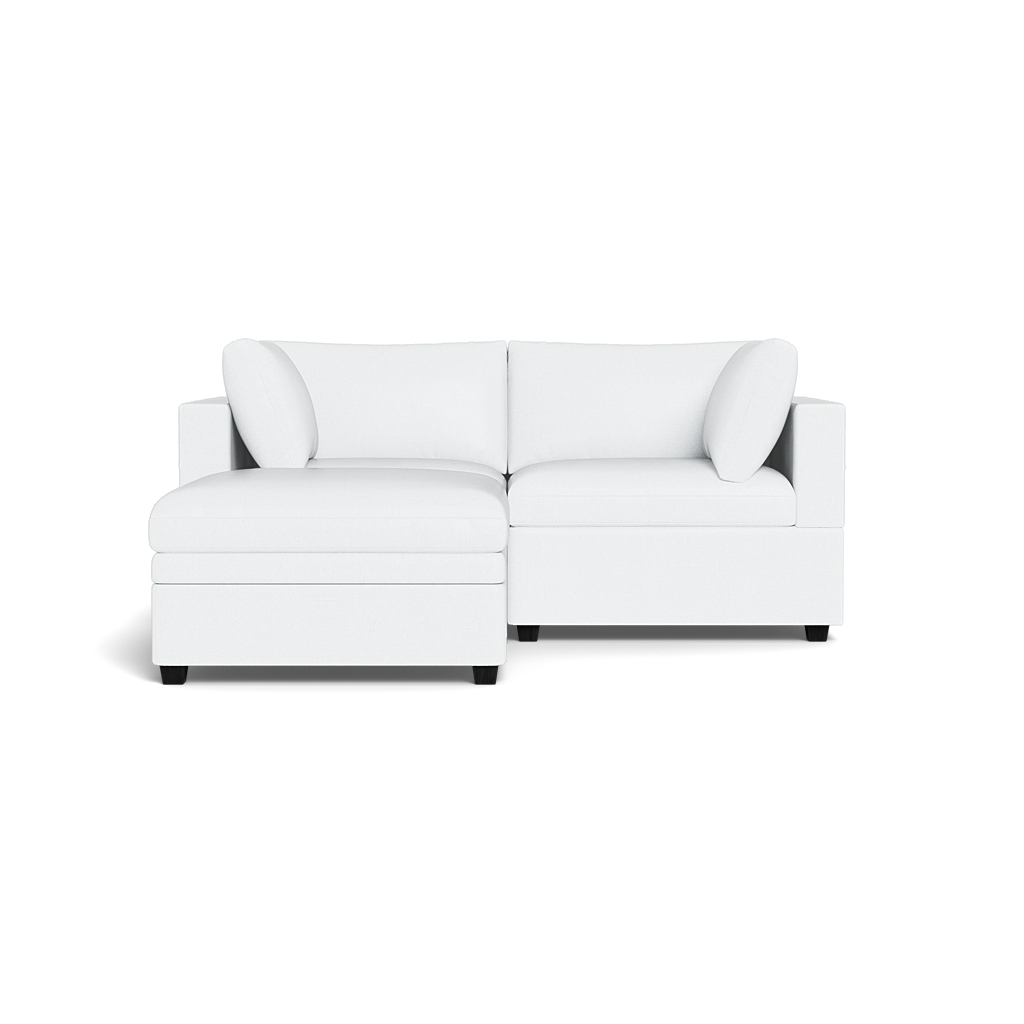 Kova Box Cushion Sofa 86" + Ottoman