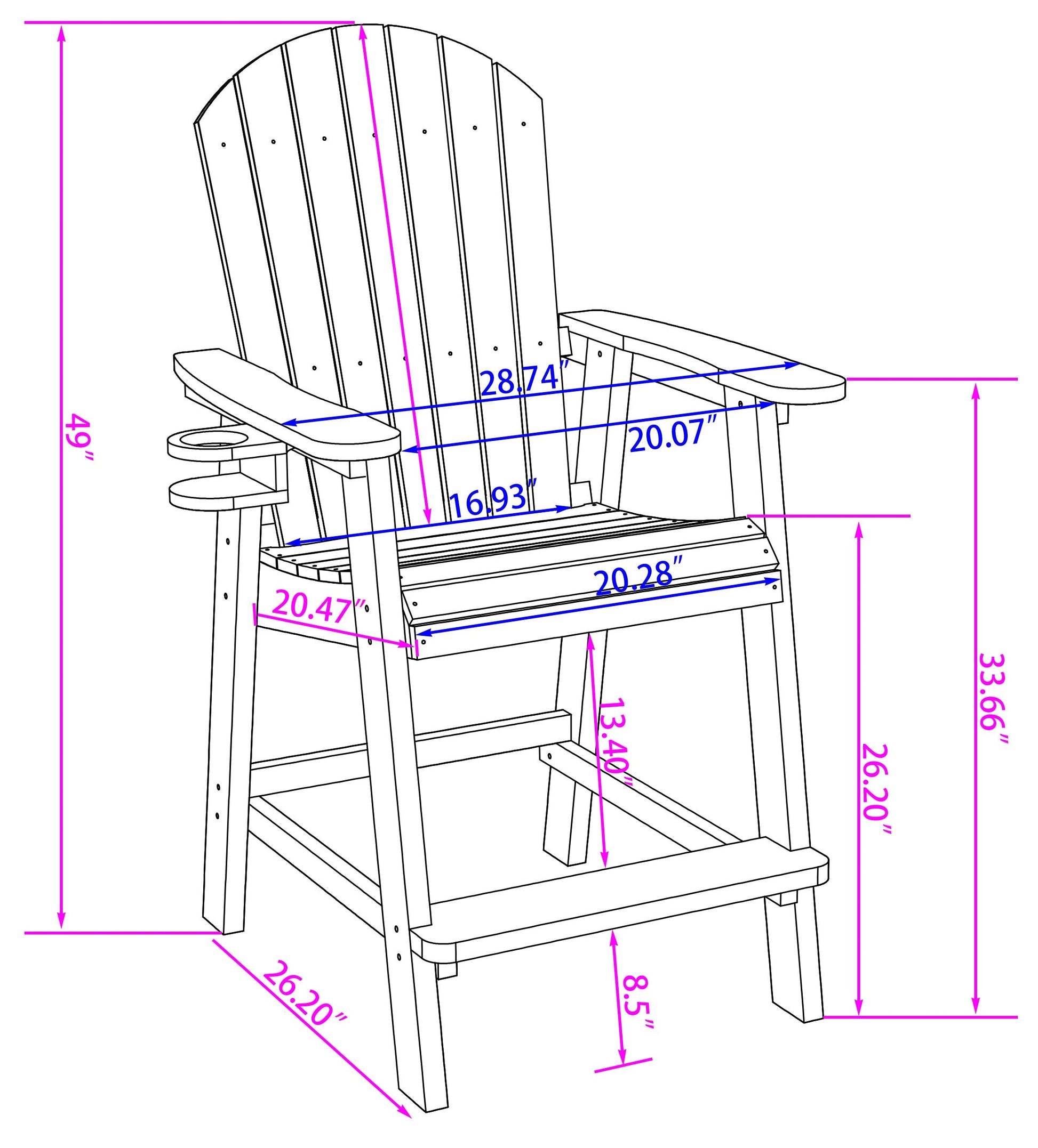 5-Piece Counter Height Dining Set