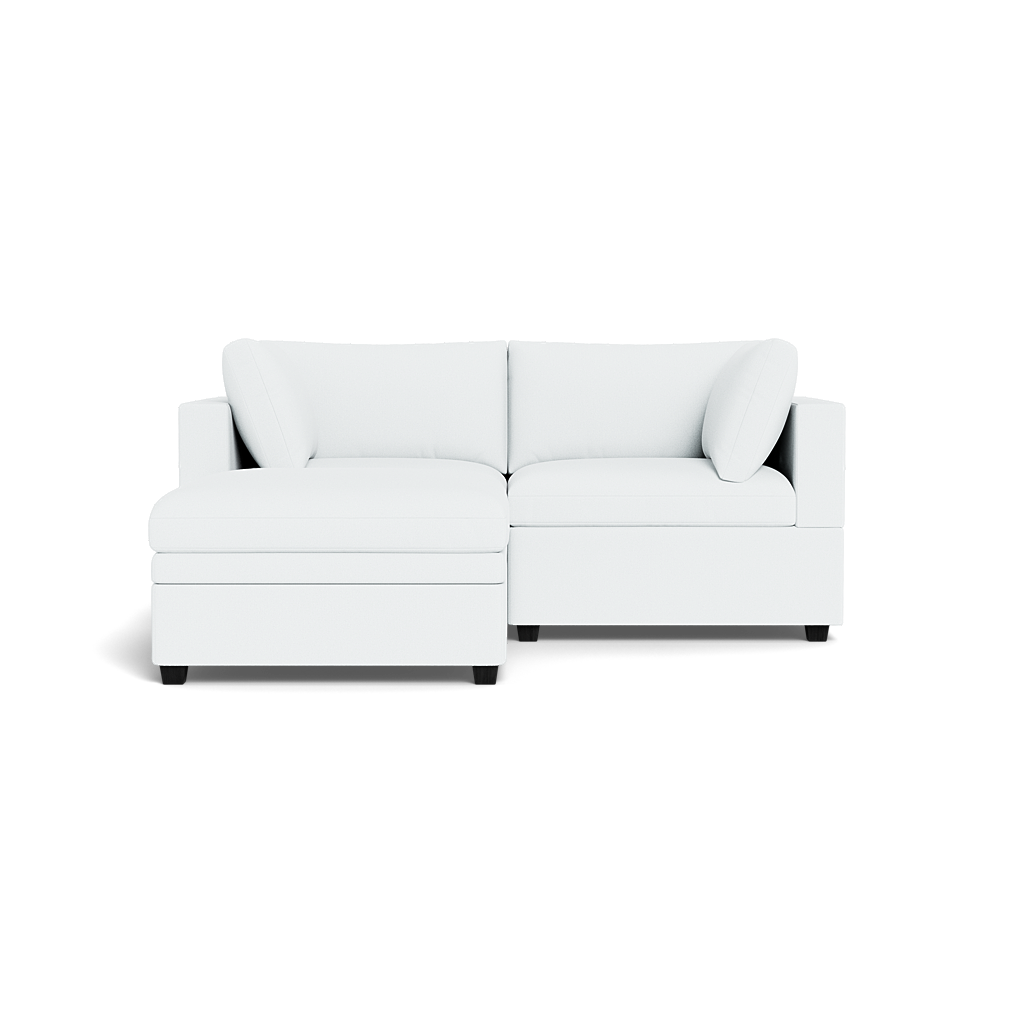 Kova Box Cushion Sofa 86" + Ottoman