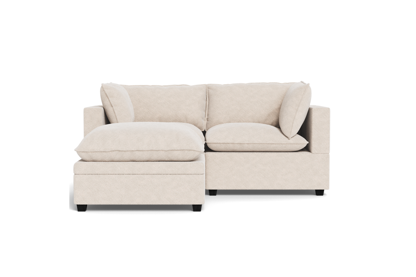 Kova Pillow Cushion Sofa 86" + Ottoman
