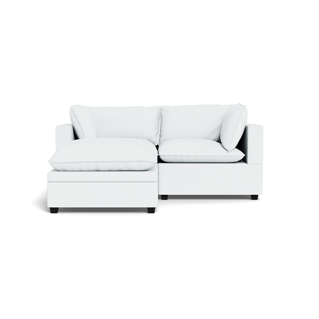 Kova Pillow Cushion Sofa 86" + Ottoman