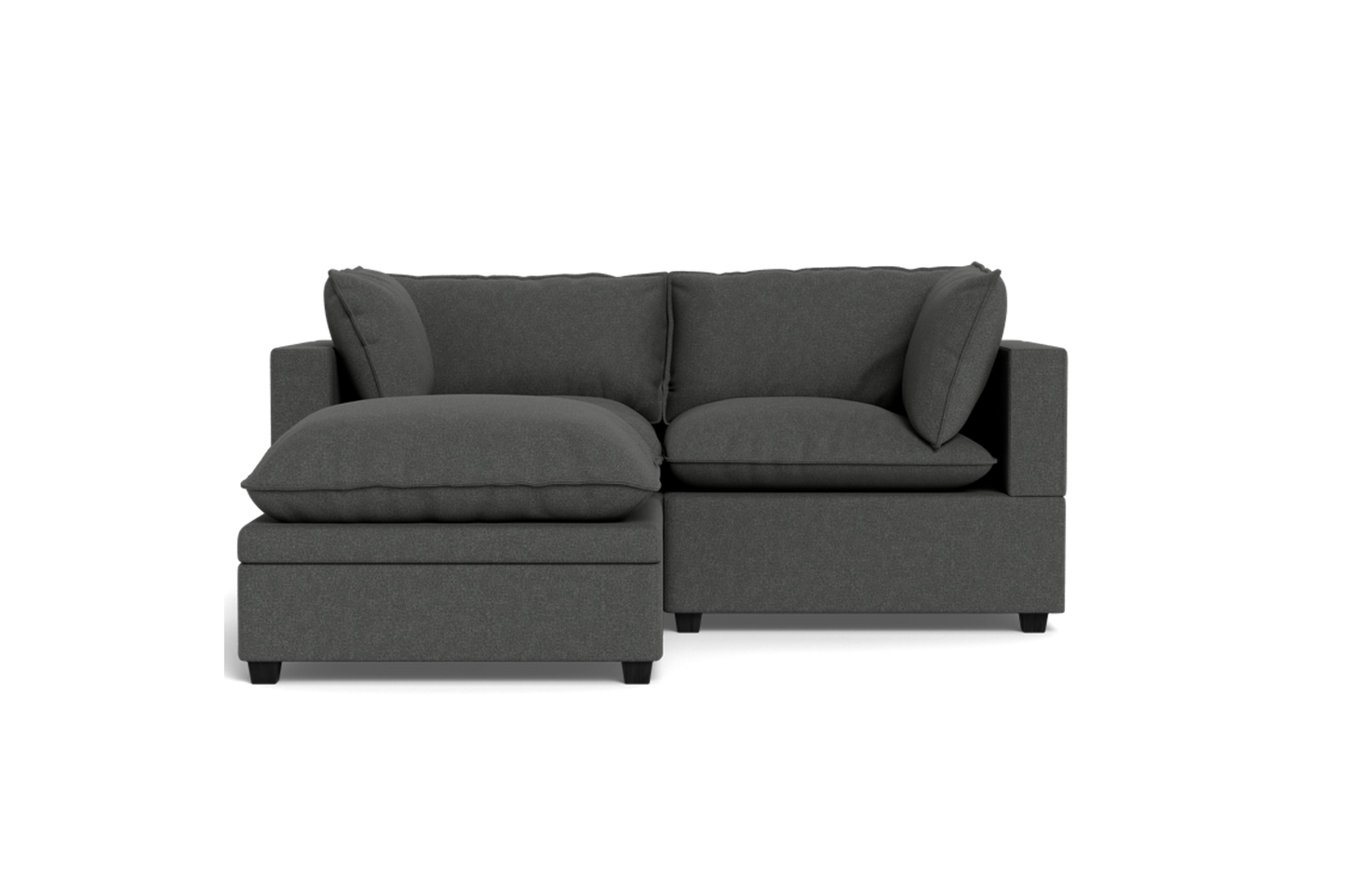 Kova Pillow Cushion Sofa 86" + Ottoman