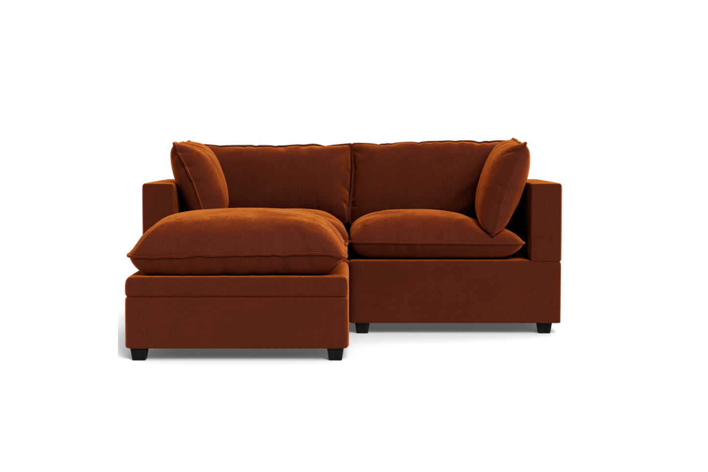 Kova Pillow Cushion Sofa 86" + Ottoman