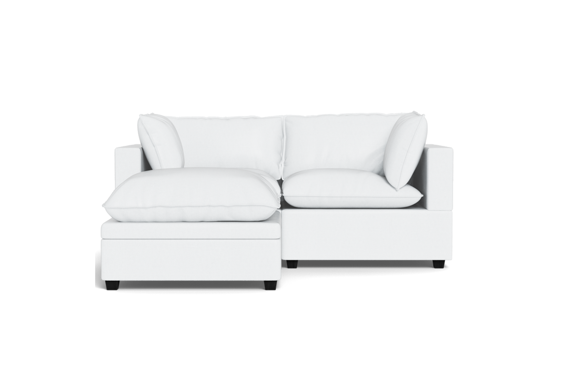 Kova Pillow Cushion Sofa 86" + Ottoman